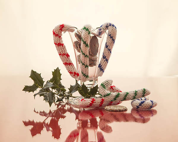 Knitted Candy Canes