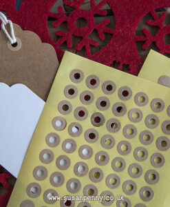 Reinforcement Circular Kraft Stickers