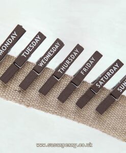 Brown Painted clothes pegs