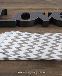 Grey Chevron Bags