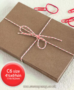 Ribbed brown Kraft envelope