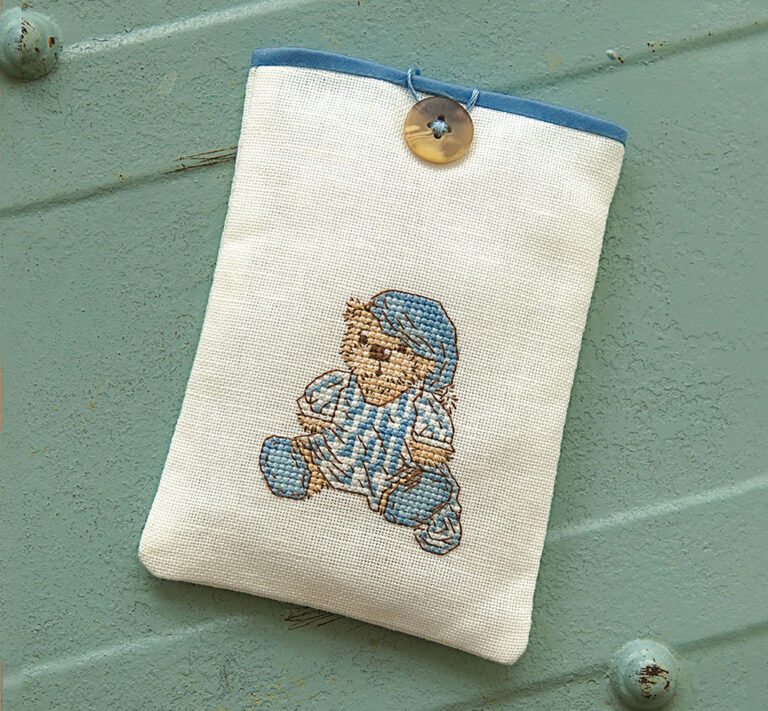 Cross Stitch sleepy time Ted